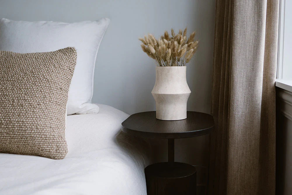 Trawertyn projekt vaas Ø12x20cm